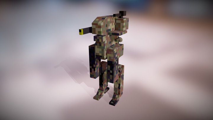 Brigador Touro Low Poly 3D Model