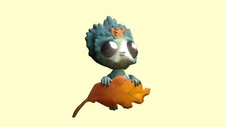 Autumn Little Monster 3D Model