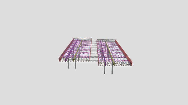 COBERTURA METÁLICA TERMINAL 3D Model