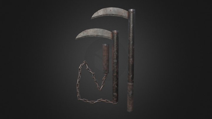 Kusarigama 3D Model