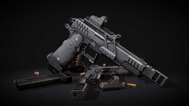 Reaper M1911 // game-ready 3D Model