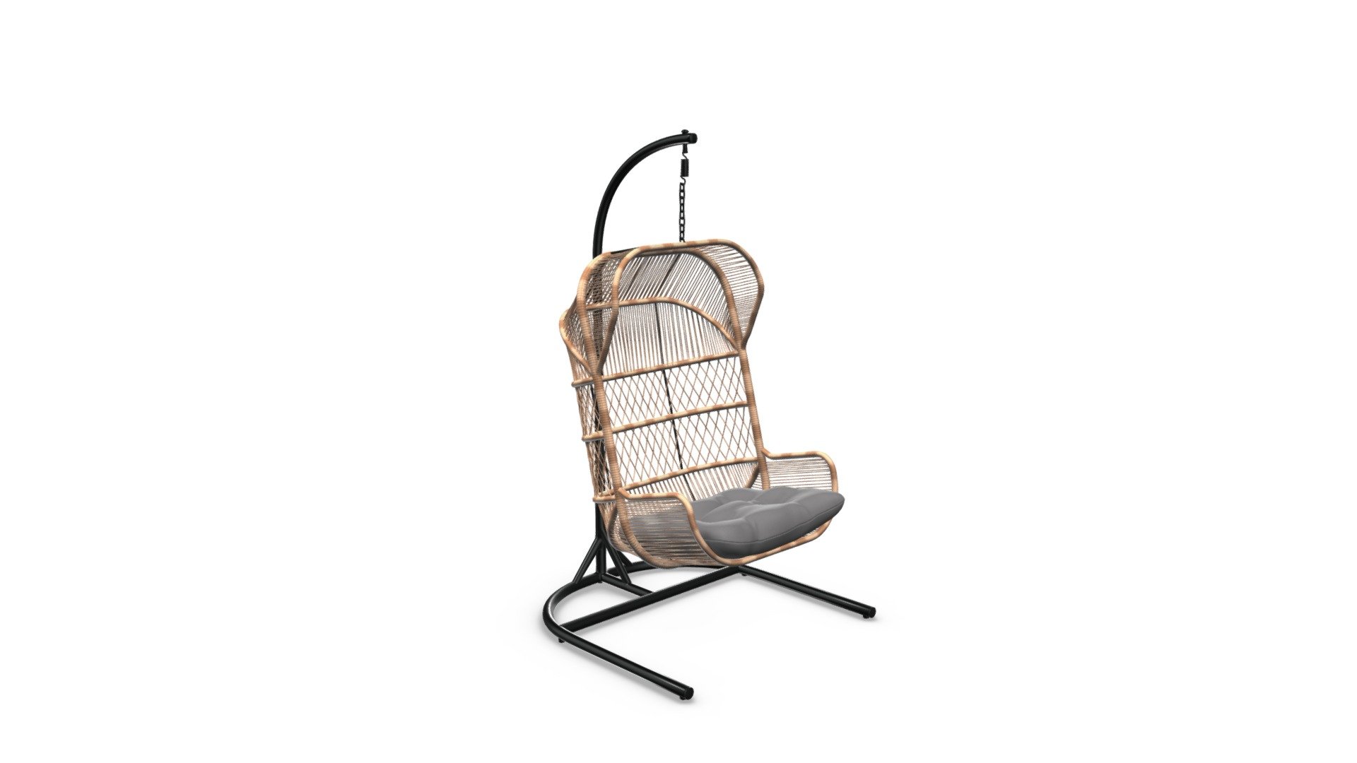 Lyra Garden Hanging Chair, Charcoal Grey Download Free