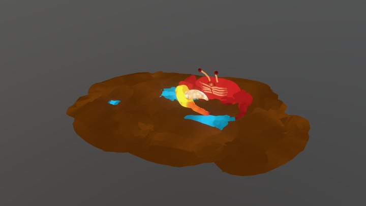 Quill - Crab 3D Model