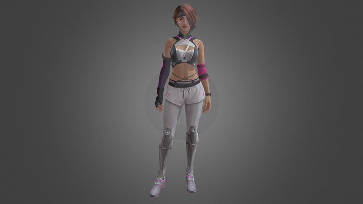Agenta Striker Bundle_Free Fire 3D Model