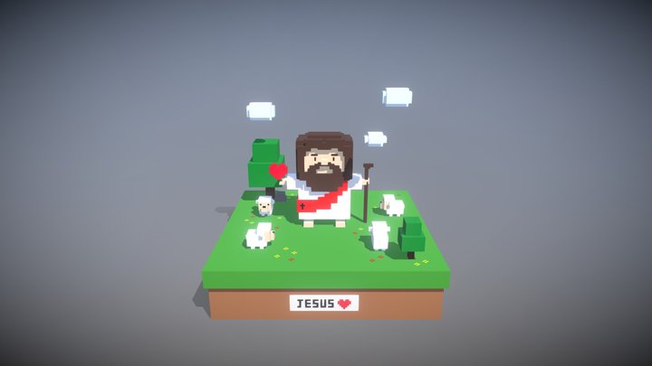 Jesus Love 3D Model