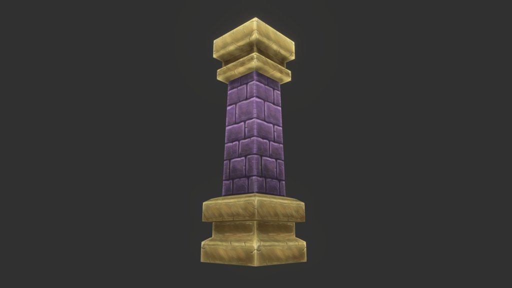 Hand painted pillar