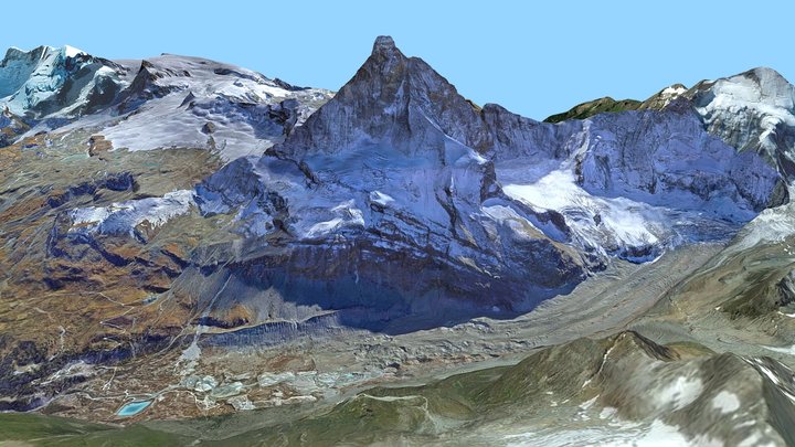 Matterhorn mountain (Mount Cervinia) Switzerland 3D Model