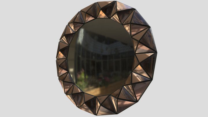 Mirror, espejo moderno, modern wall mirror 3D Model