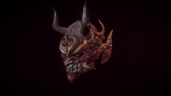 Hannya Mask 3D Model