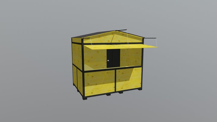 Baviator Sales Kiosk 3D Model