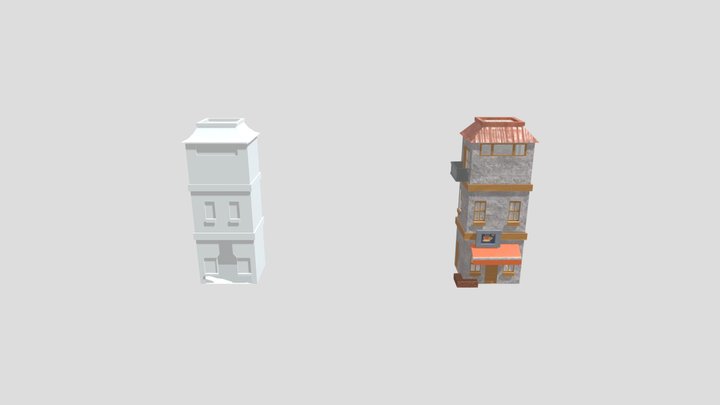 TRABALHO ISOMÉTRICO CAFETERIA 3D Model