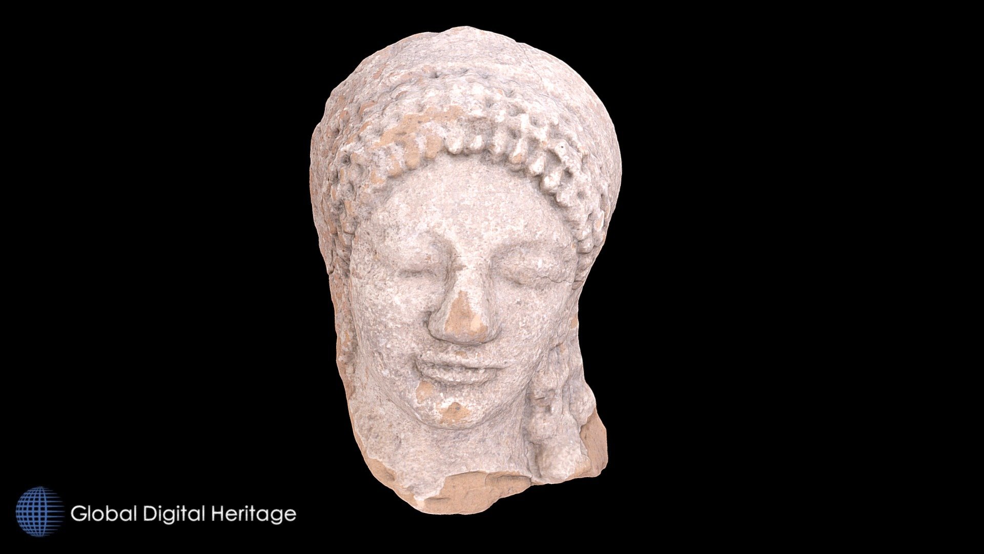 Female terracotta head, Ragusa, Sicily