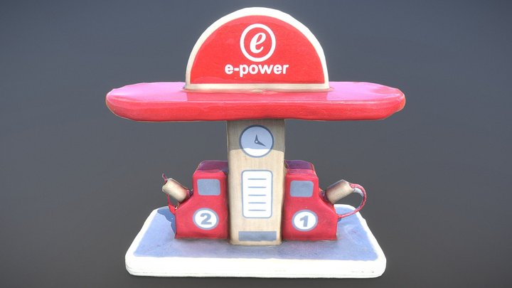 Gas station_RC 3D Model