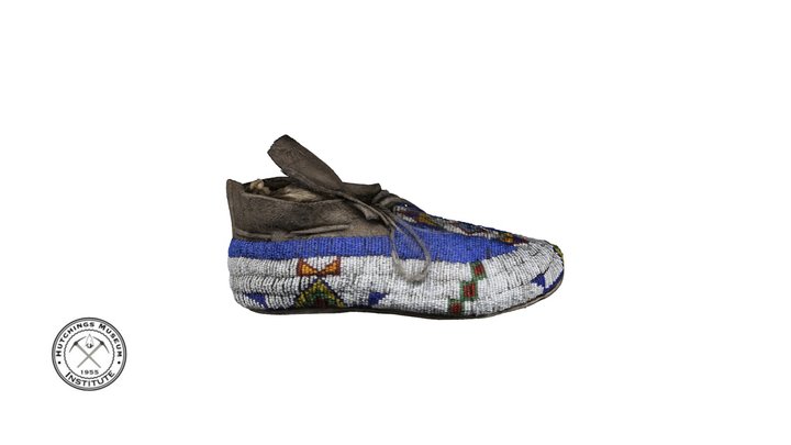 Native American Shoe High Res 3D Model