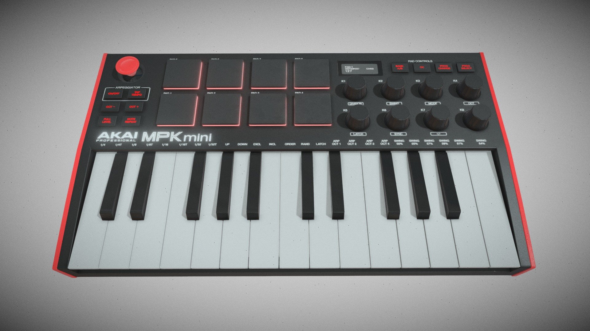 Akai MPK Mini - Buy Royalty Free 3D model by Prelight Media ...