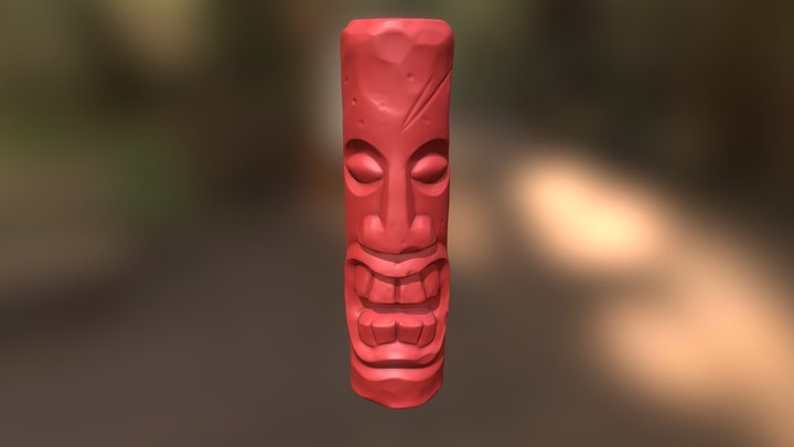 Tiki Statue (free!) 3D Model