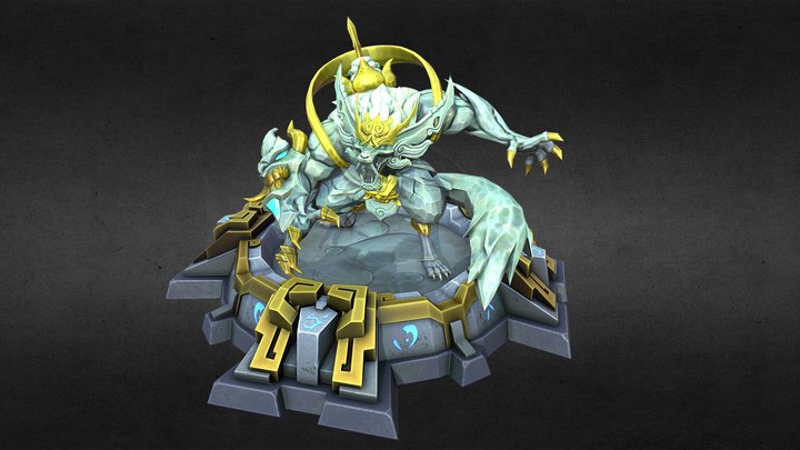 Warwick Lunar Guardian - Fanart LoL 3D Model