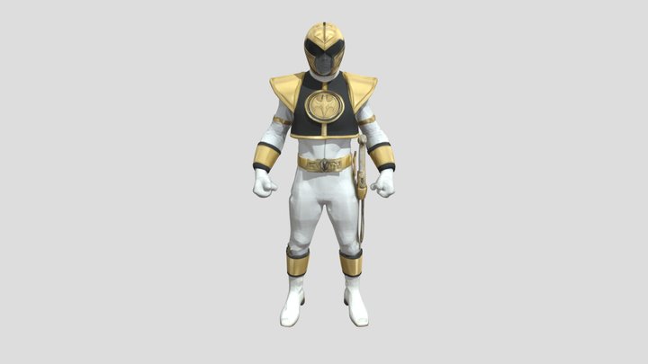 White Ranger 3D Model