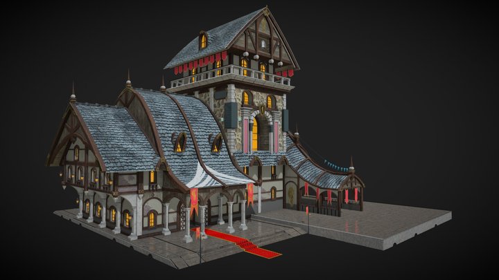 Knight's Temple 3D Model