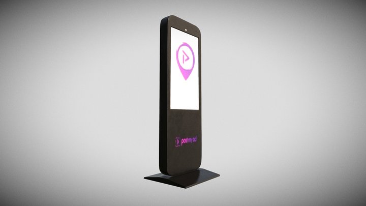 Advertising Vertical Stand 3D Model