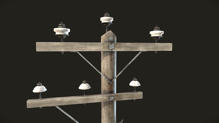 Electric Pole 3D Model