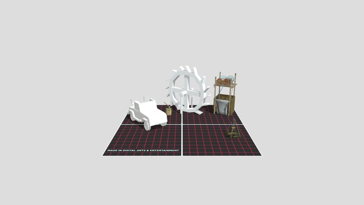 Forest Loner - Model 2 More detailed props 3D Model