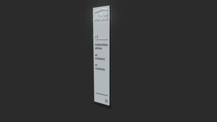 Forum Horsens pylon 3D Model