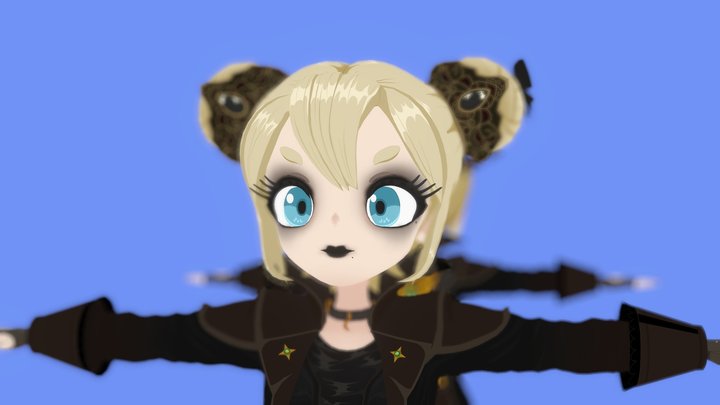 VTube Anime - Gothic Girl – Modello 3D gratuito STL