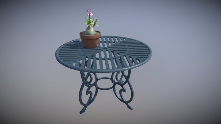 Garden Table 3D Model