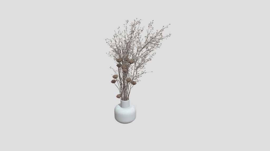Dried Wildflower Vase