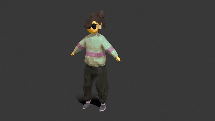 First Character From 2D to 3D 3D Model