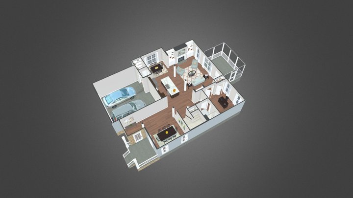 Magnolia First Floor 3D Model