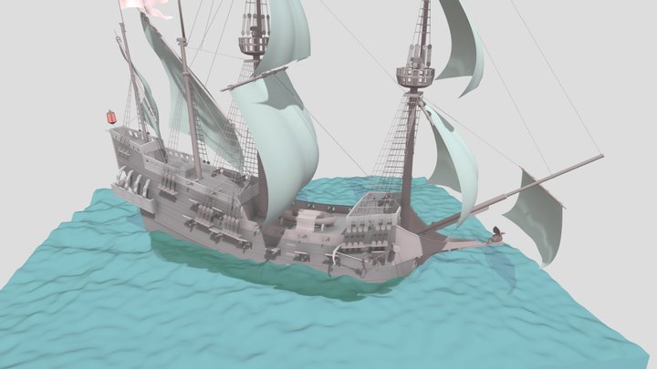 SHIP Revenge 1577 3D Model