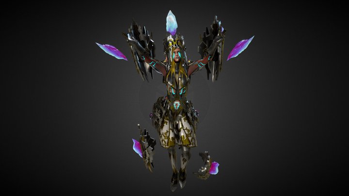 Crystal Goddess 3D Model