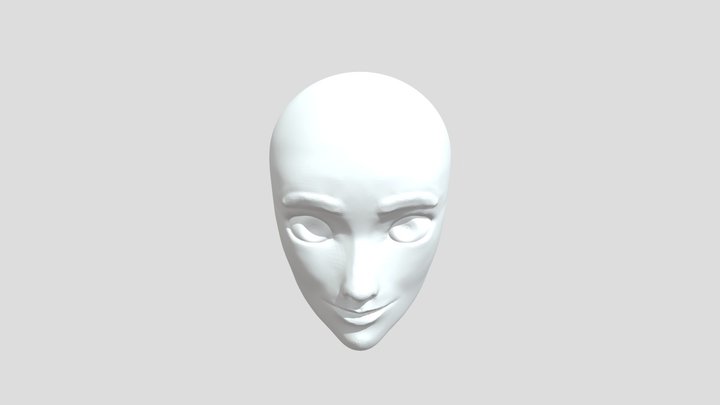 Female face sculpt(critiques welcome) 3D Model