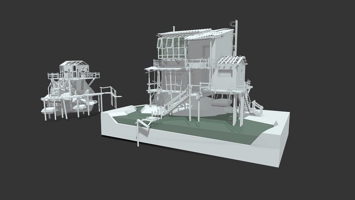 Forest Loner - House Model 3D Model