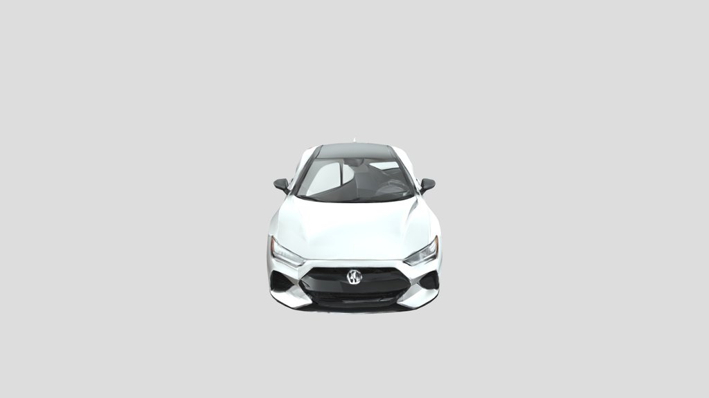 White sports car