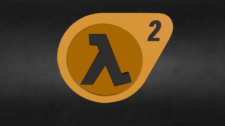 Half Life 2 Logo 3D Model