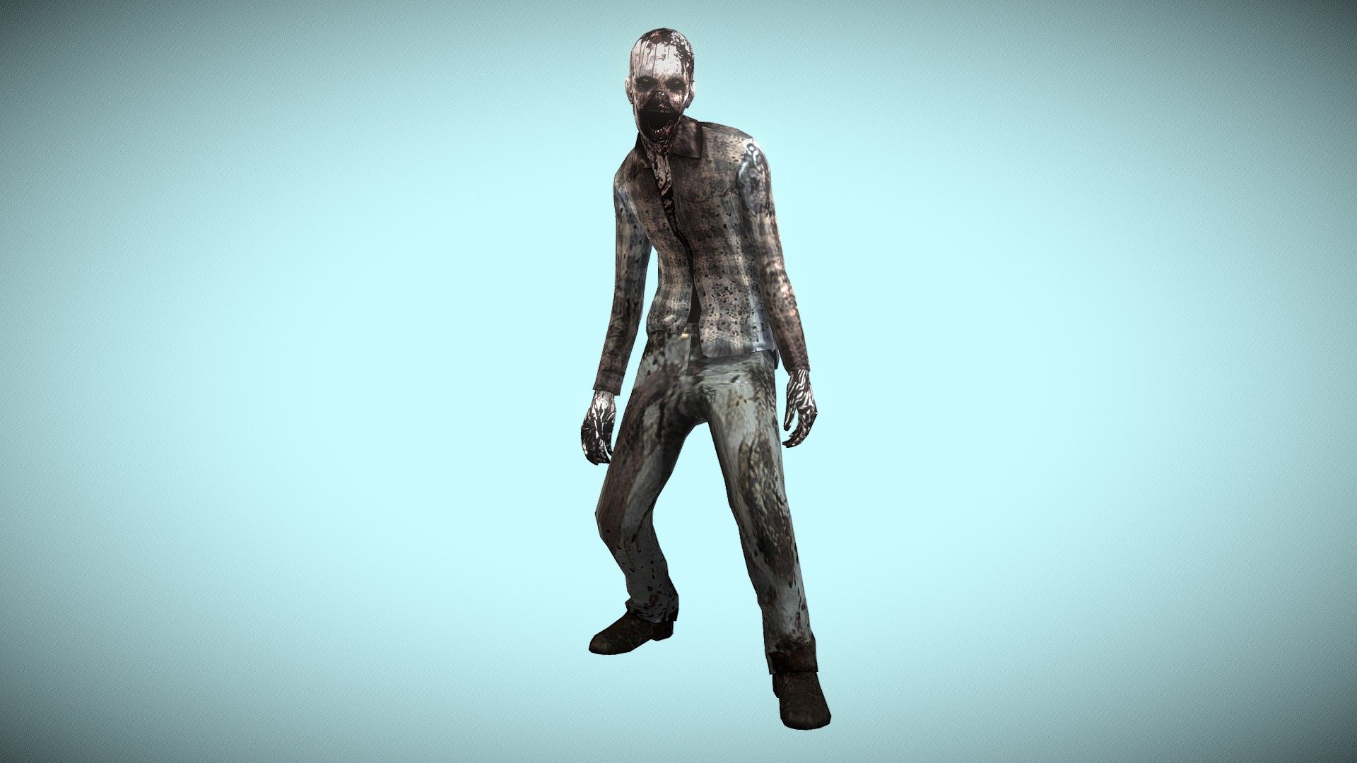 Zombies Walker 1 3D model by Mingdongman [dc1a352] Sketchfab