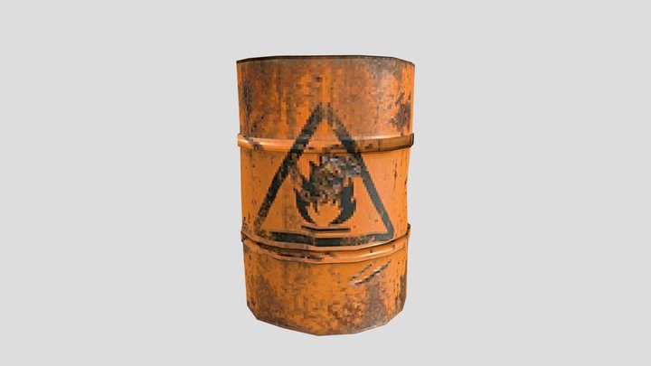 Flammable Barrel – Modelo 3D gratuito STL