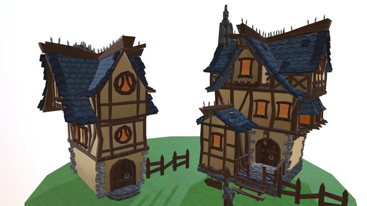 Only texture village 3D Model