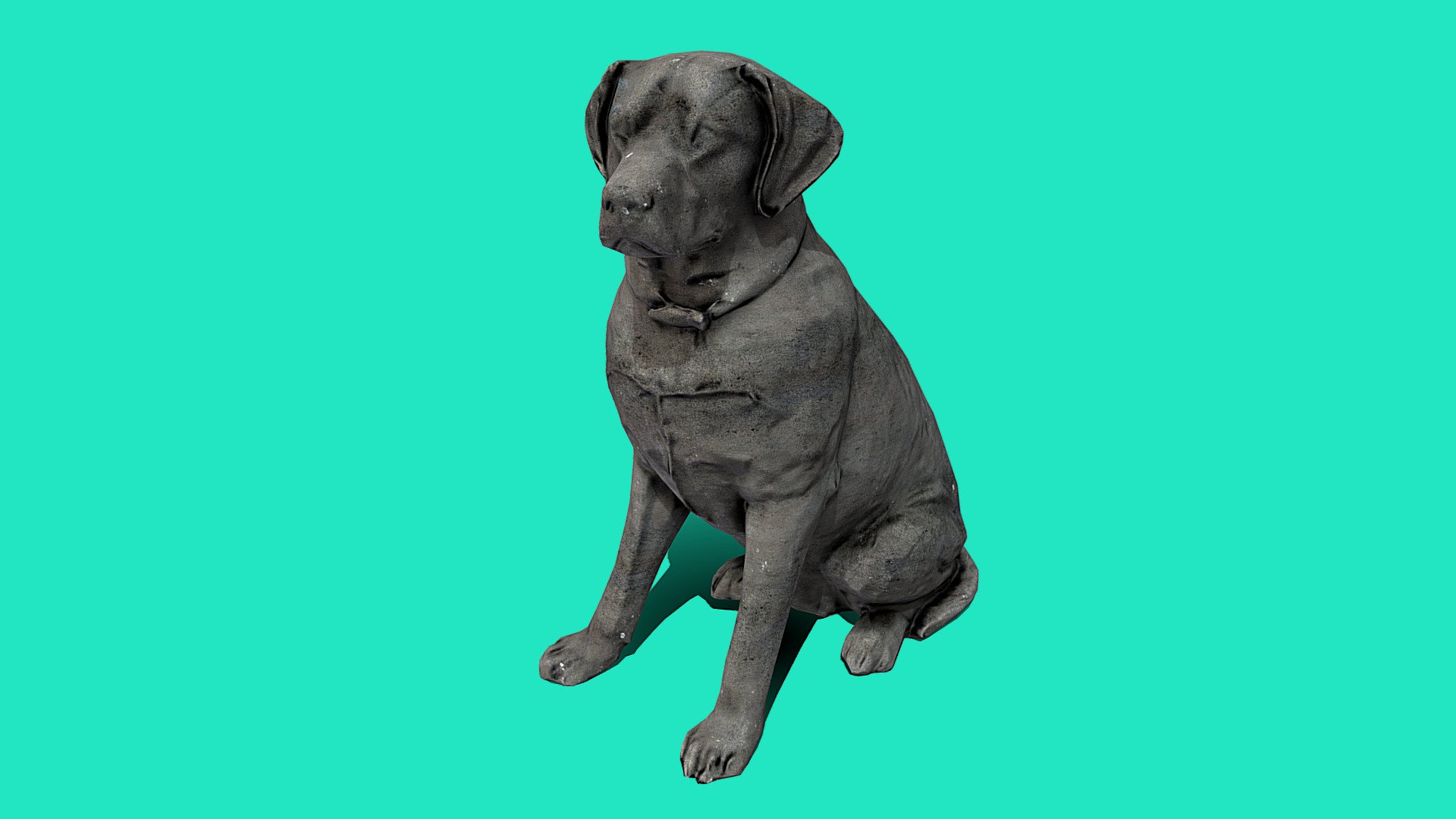 Statue Dog Ready to Unity HDRP Buy Royalty Free 3D model by