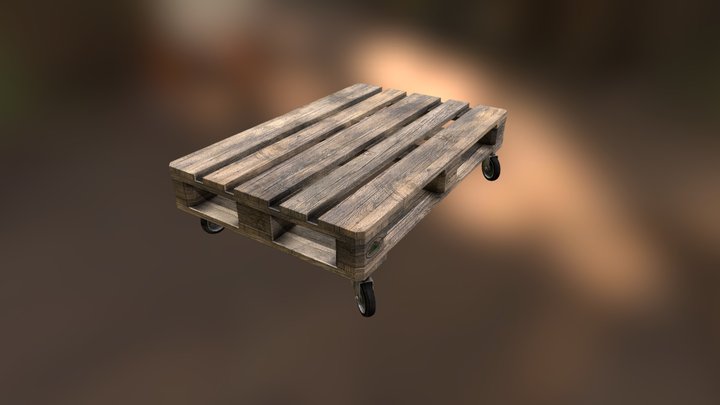 3D Floor Pallet 3D Model