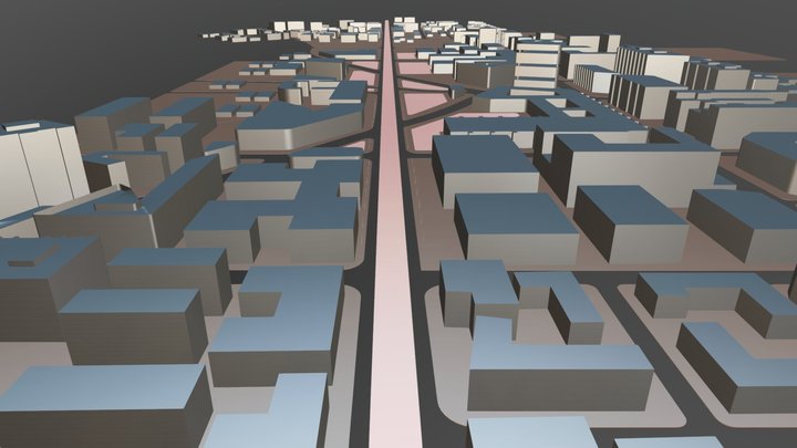 New Town Development' 3D Model