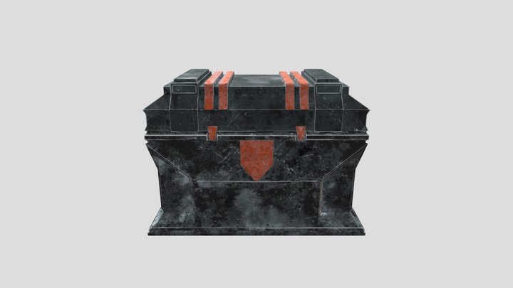 Icy Crate 3D Model