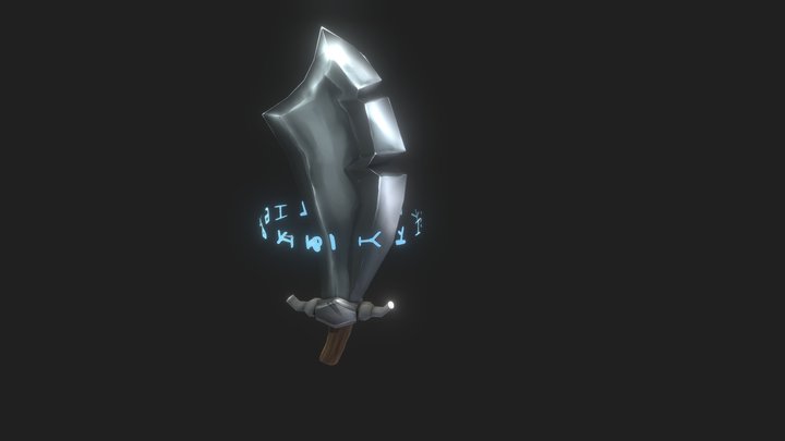 Low Poly, Stylised Sword 3D Model