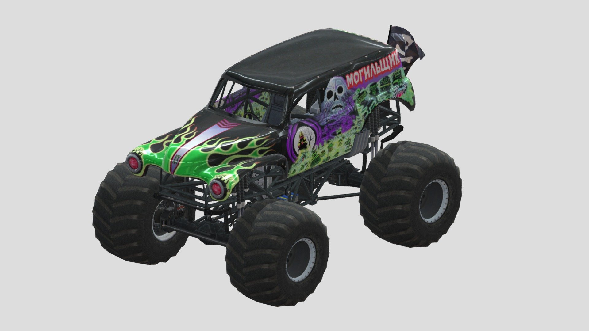 Gravedigger (Monster truck base) - Download Free 3D model by ...