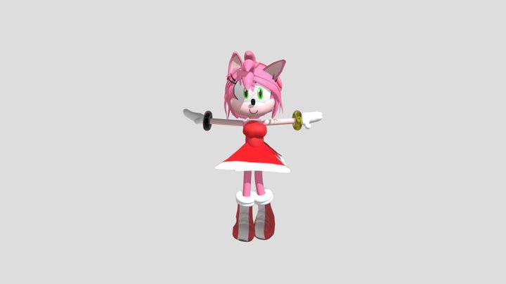 Free OBJ file Amy Rose SONIC Amy Rose 3D MODEL RIGGED Amy Rose DRAGON  DINOSAUR POKÉMON SONIC PET pet Amy Rose 🌹・3D print model to download・Cults