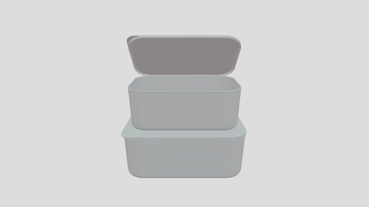 plastic box model 3D Model