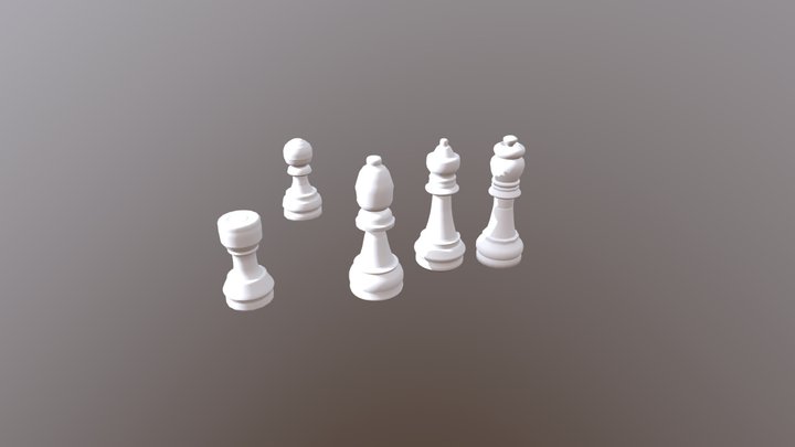 Chess Pieces 3D Model
